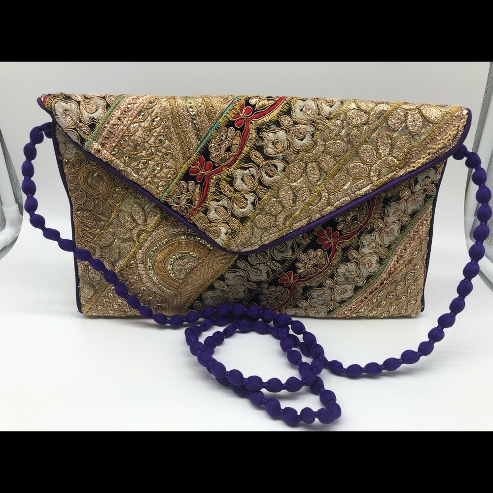 New Indian Patchwork Clutch Bag - image 4